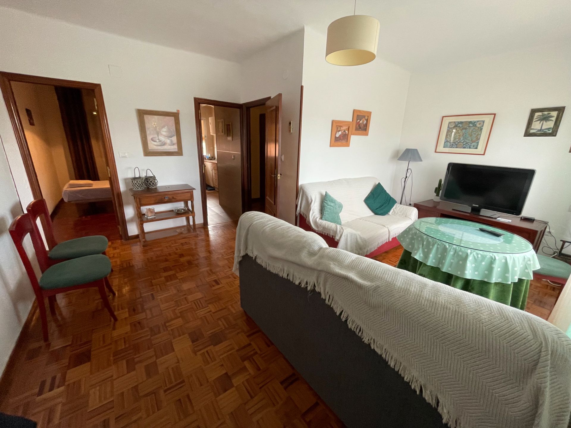 Sala d'estar de Pis de lloguer en Badajoz Capital amb Aire condicionat, Calefacció i Parquet