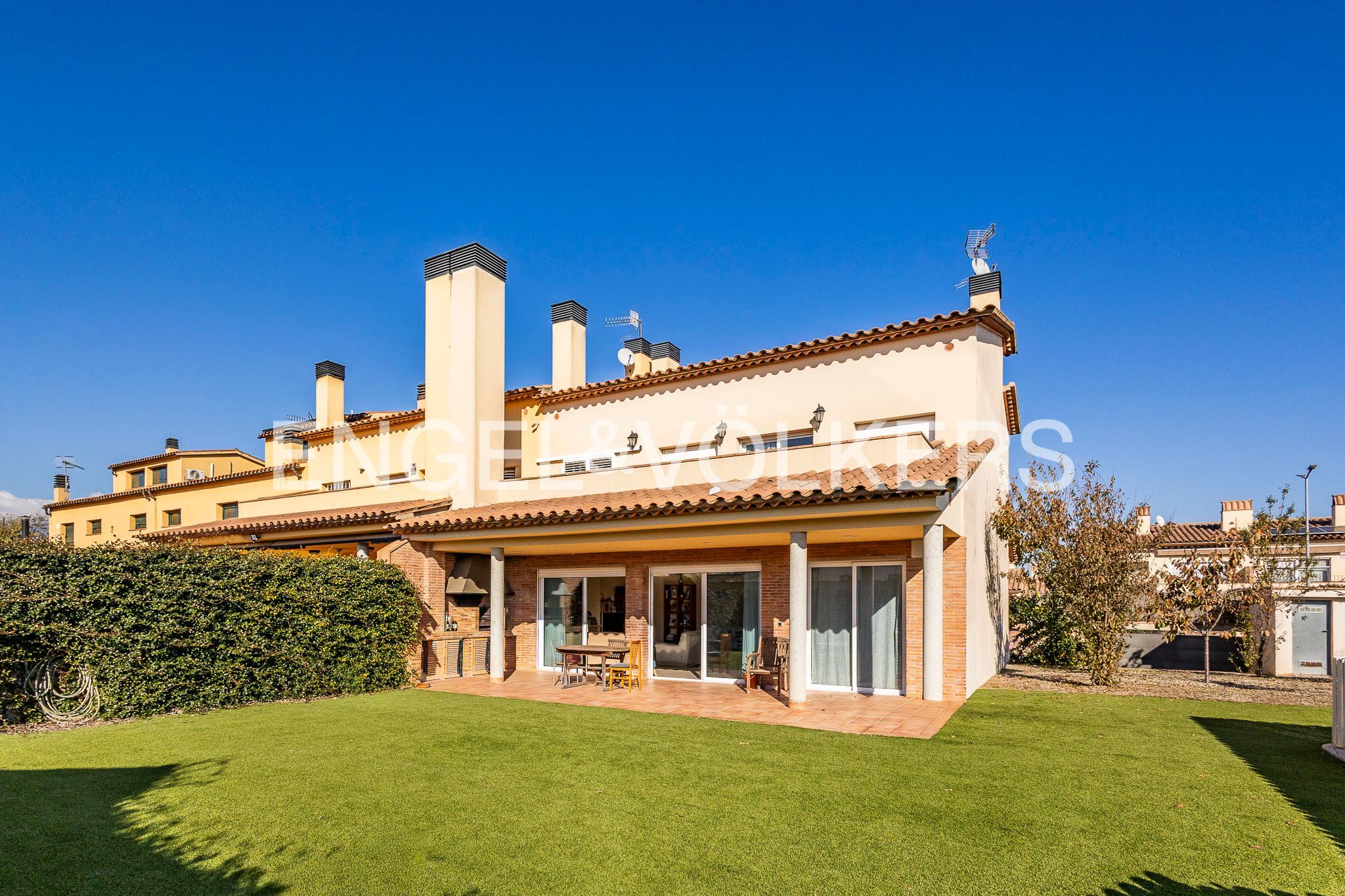 Exterior view of House or chalet for sale in Olèrdola  with Air Conditioner, Heating and Private garden