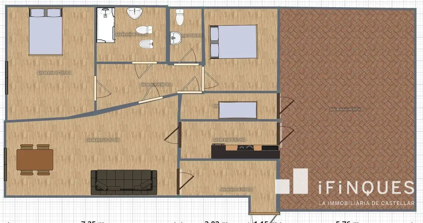 Planta baja en venta en Castellar del Vallès con Calefacción, Terraza y Internet
