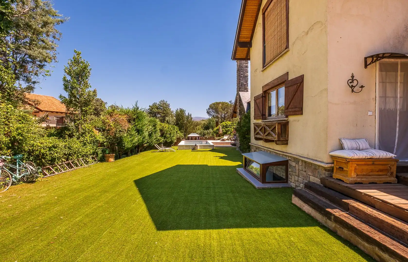 Terrassa de Casa o xalet en venda en Guadarrama amb Aire condicionat, Calefacció i Jardí privat