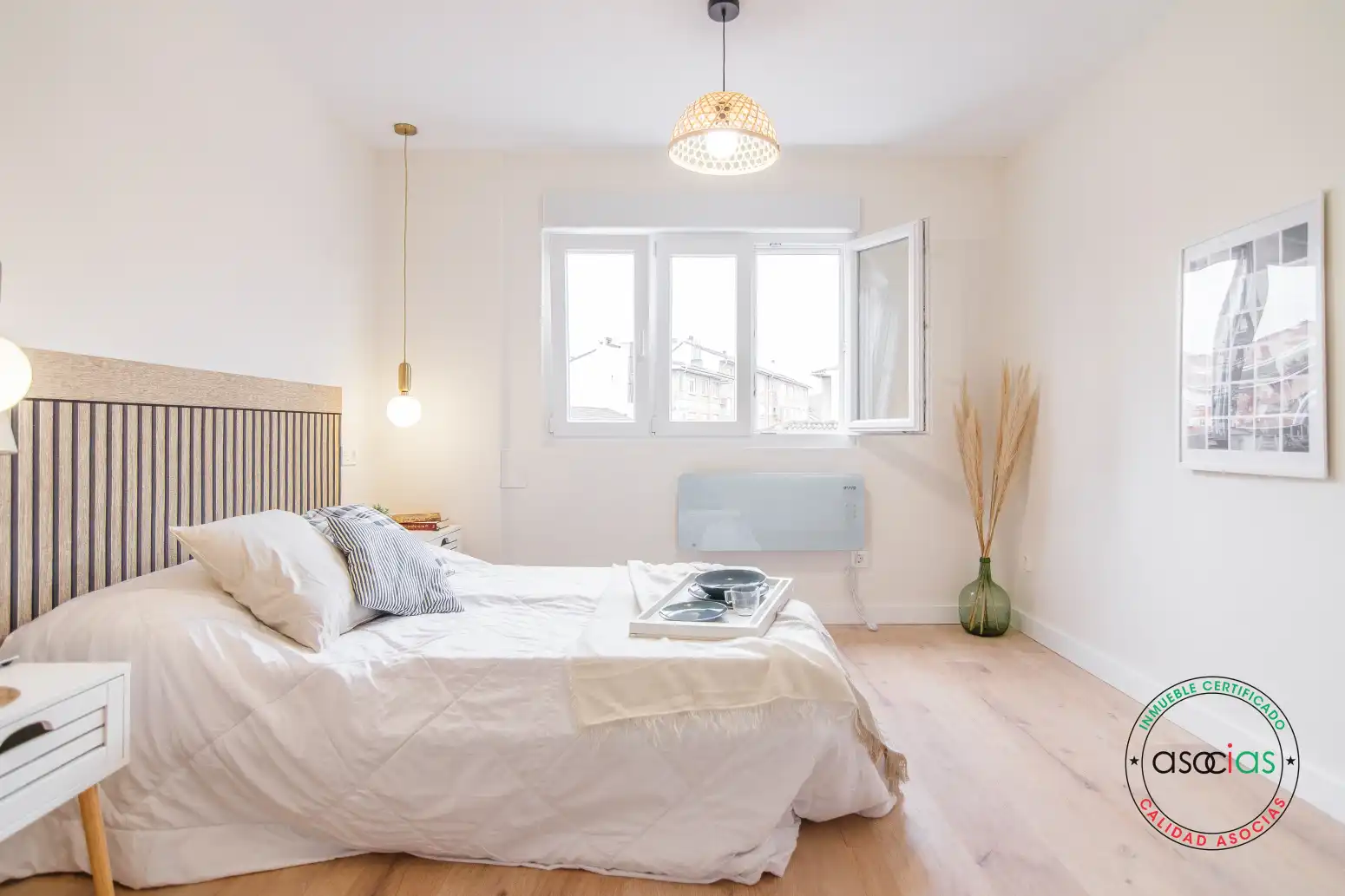 Bedroom of Flat for sale in Corvera de Asturias  with Heating, Private garden and Furnished