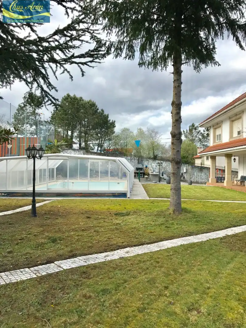 Piscina de Casa o chalet en venta en Santiago de Compostela  con Calefacción y Balcón