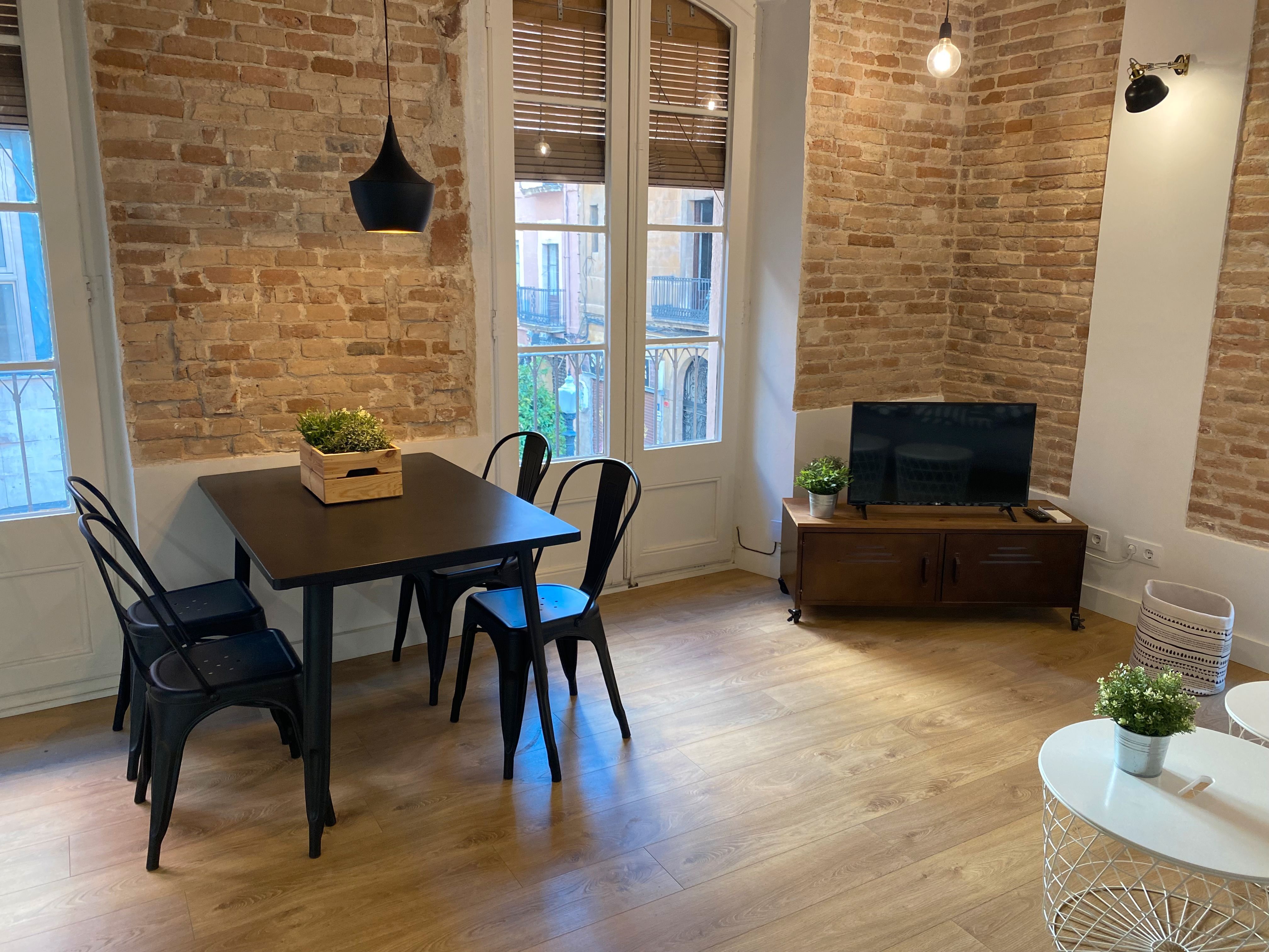 Dining room of Apartment to rent in  Tarragona Capital  with Air Conditioner, Heating and Parquet flooring