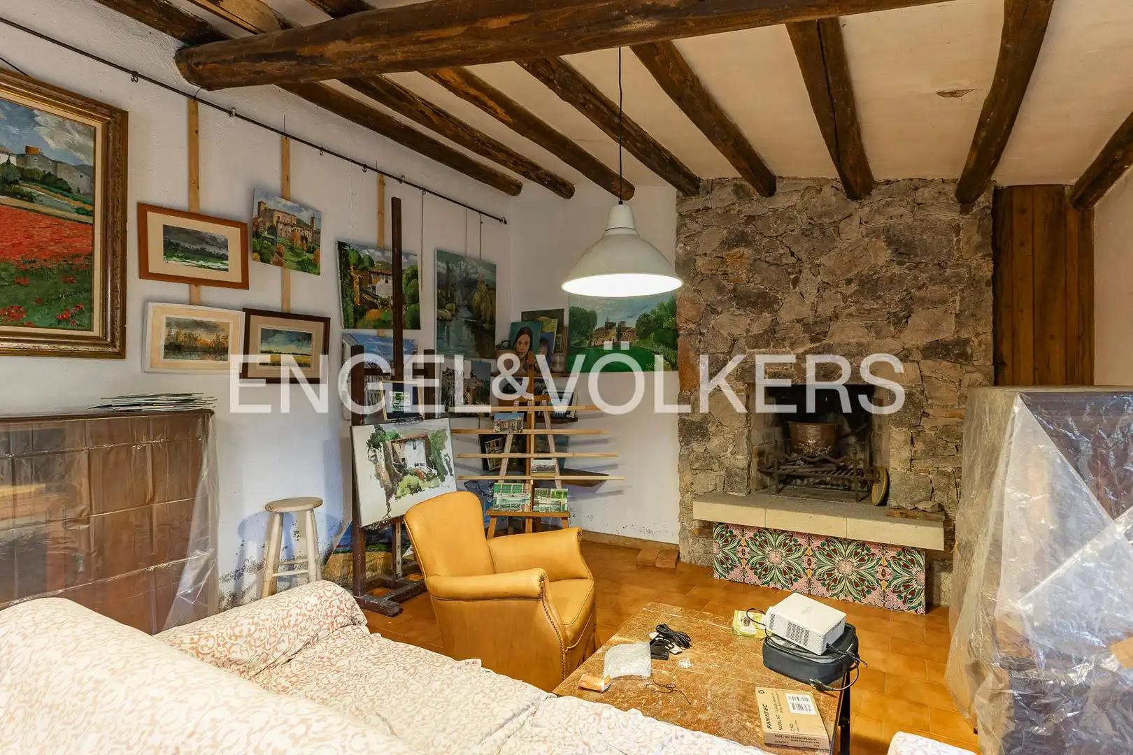 Sala de estar de Finca rústica en venta en Aiguafreda con Calefacción, Jardín privado y Piscina