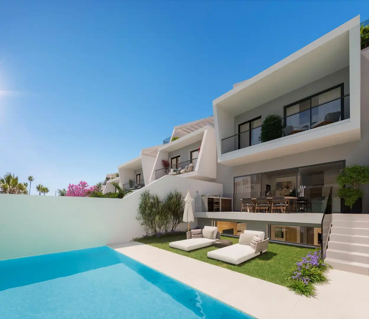 Terraced house with pool for sale in Camino de Brijan, imagen 2