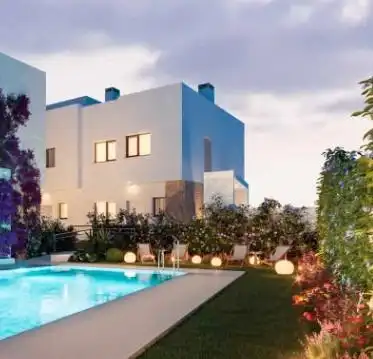 Exterior view of Detached homes for sale in Málaga  with Air Conditioner, Heating and Private garden