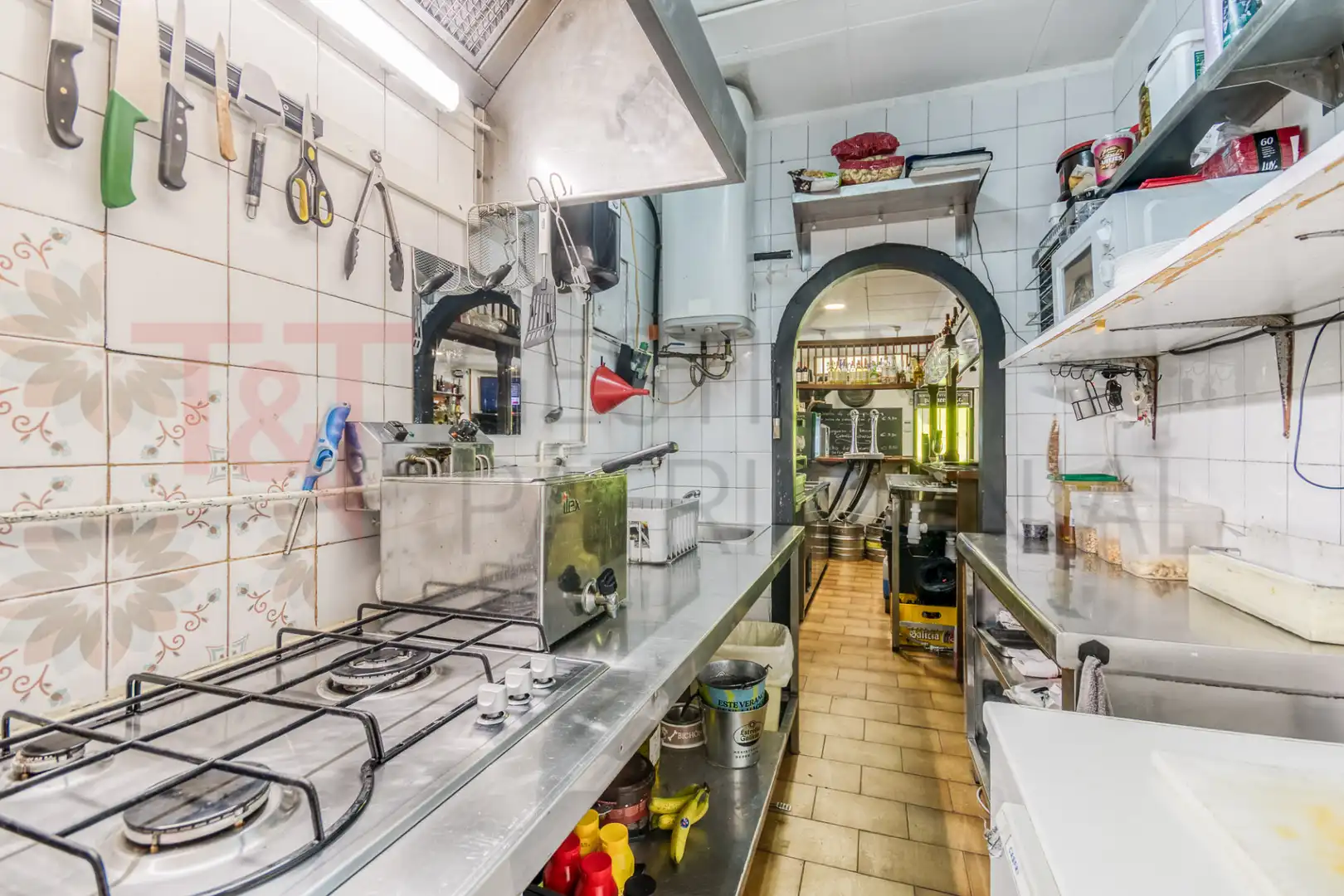 Cocina de Local en traspaso en Malgrat de Mar con Aire acondicionado, Calefacción y Terraza