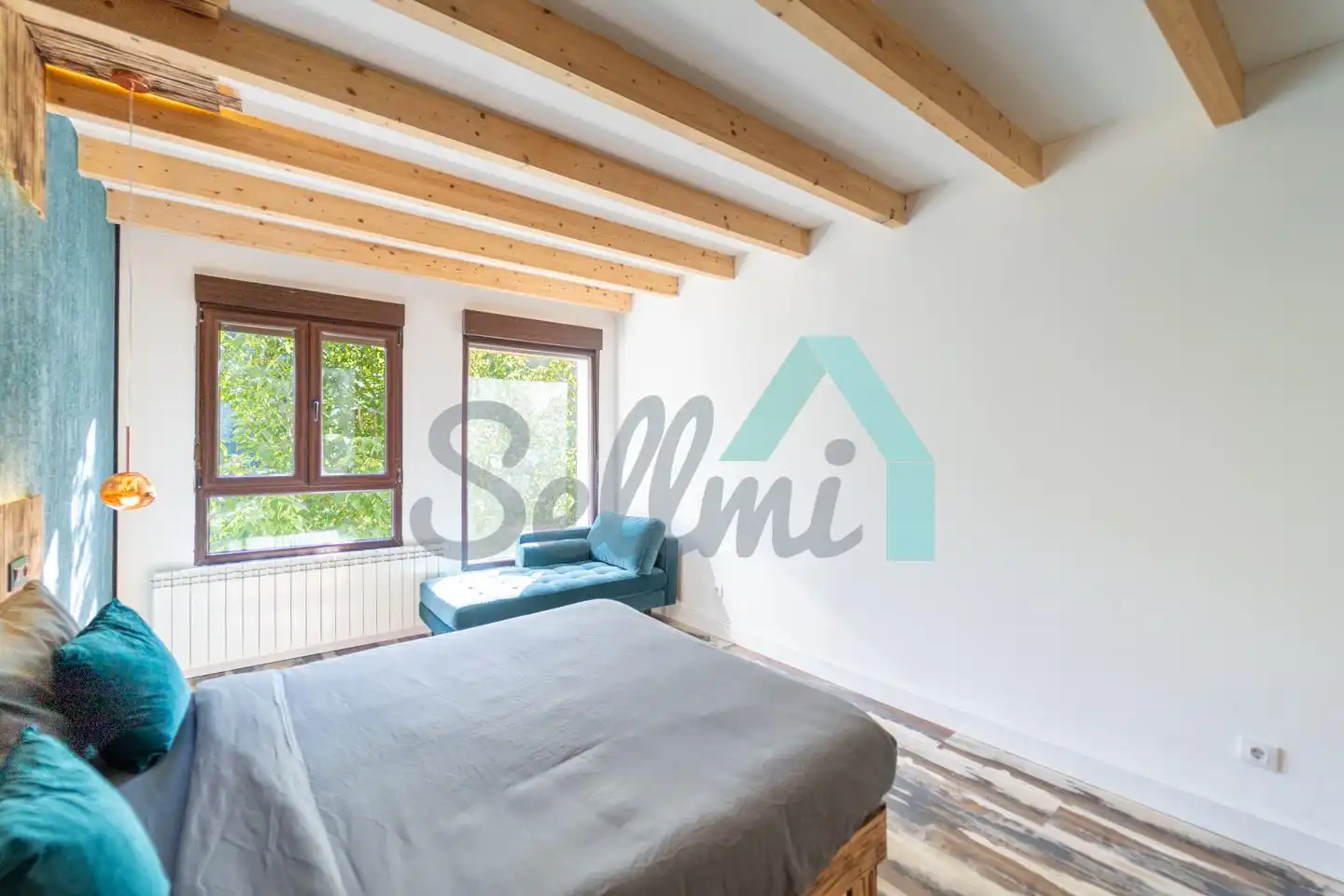 Habitación de Casa o chalet de alquiler en Mieres (Asturias) con Calefacción, Terraza y Amueblado