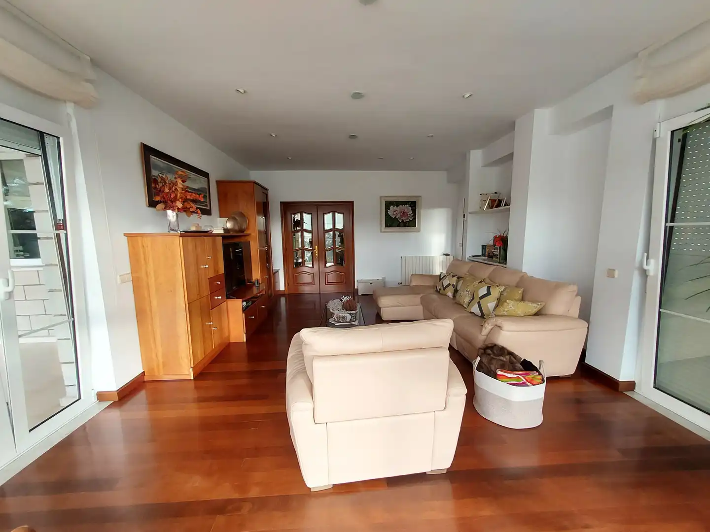 Living room of Houses for sale in Castrillón  with Heating, Private garden and Parquet flooring