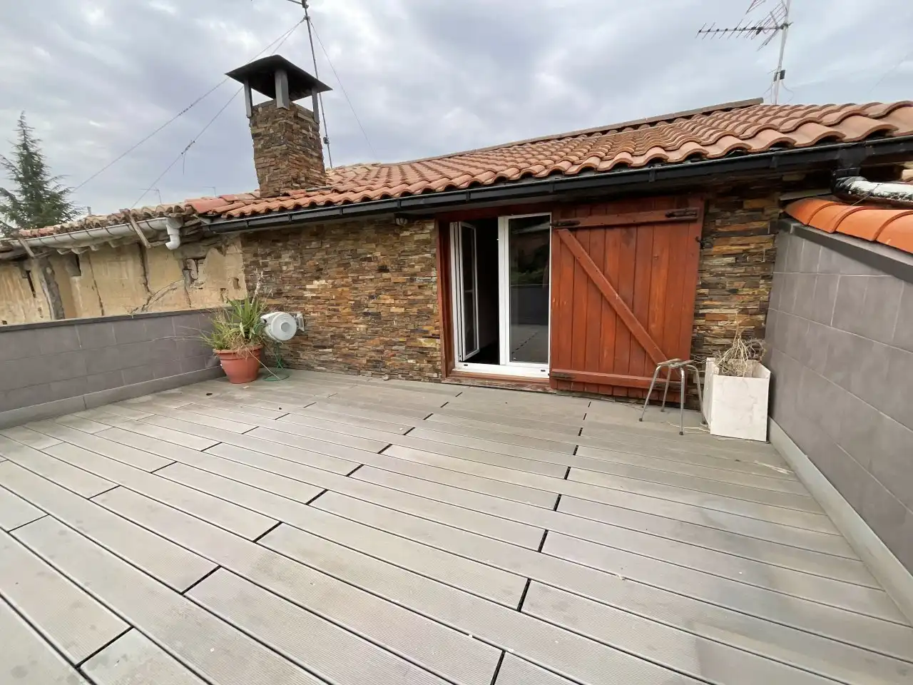 Terrasse von Country house zum Verkauf in Ibrillos mit Heizung, Parkett und Terrasse