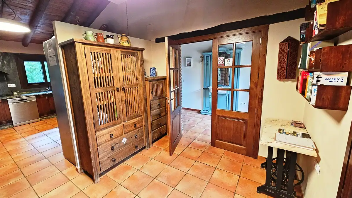 Cocina de Finca rústica en venta en Galaroza con Calefacción, Jardín privado y Terraza