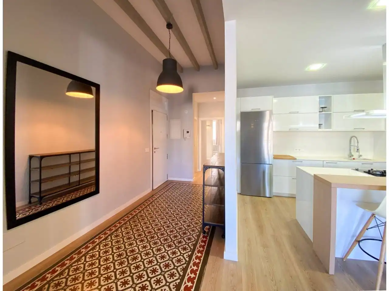 Cocina de Piso de alquiler en  Palma de Mallorca con Aire acondicionado, Calefacción y Parquet