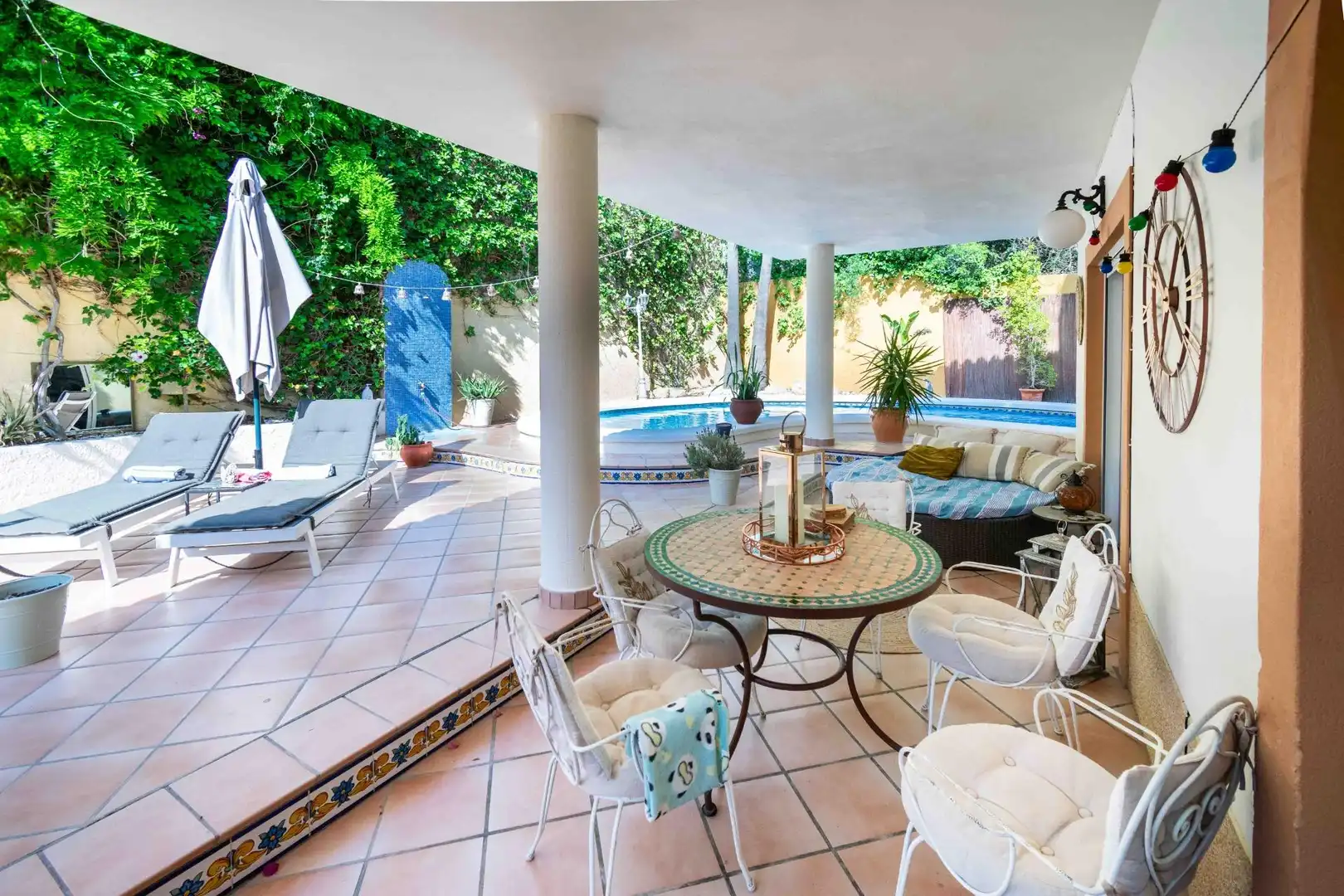 Terrace of Detached homes for sale in L'Alfàs del Pi  with Air Conditioner, Private garden and Swimming Pool