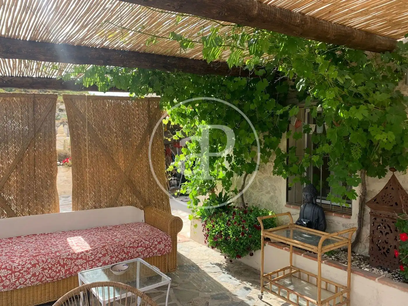 Terrassa de Finca rústica en venda en Torremanzanas / La Torre de les Maçanes amb Calefacció, Jardí privat i Terrassa