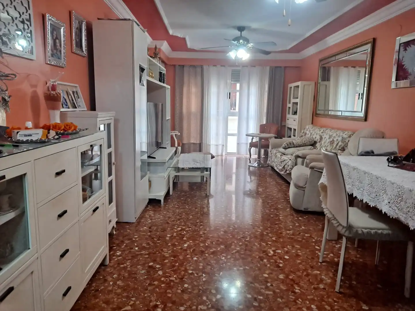 Living room of Flat for sale in Castellón de la Plana / Castelló de la Plana  with Air Conditioner, Heating and Terrace