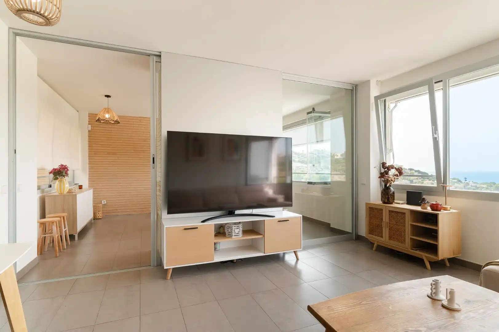 Sala de estar de Apartamento en venta en Oropesa del Mar / Orpesa con Aire acondicionado, Calefacción y Terraza