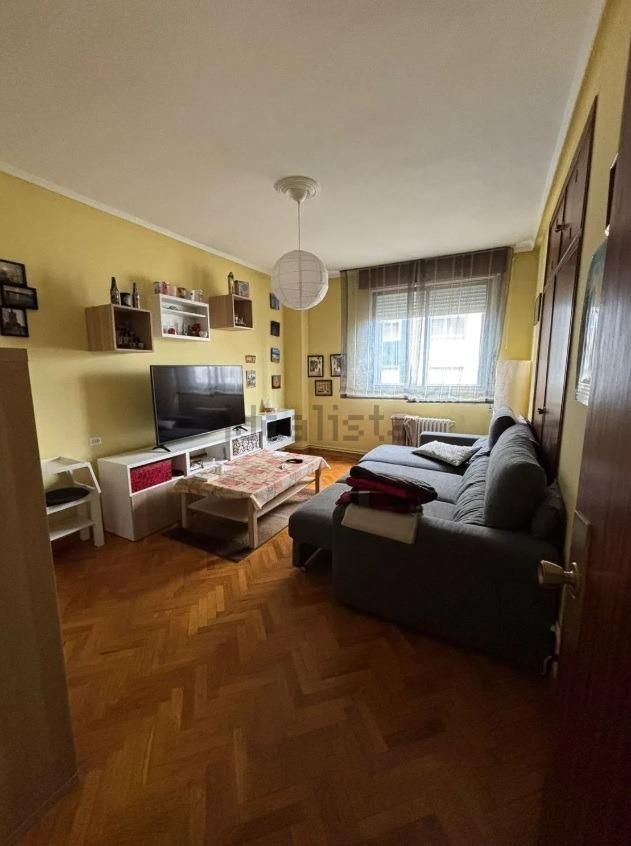 Sala d'estar de Pis en venda en Ourense Capital  amb Calefacció, Jardí privat i Parquet