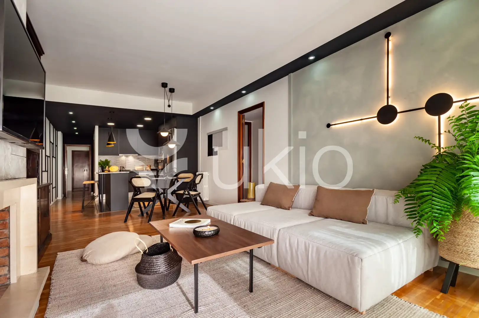 Sala d'estar de Apartament de lloguer en Barcelona amb Aire condicionat, Calefacció i Terrassa