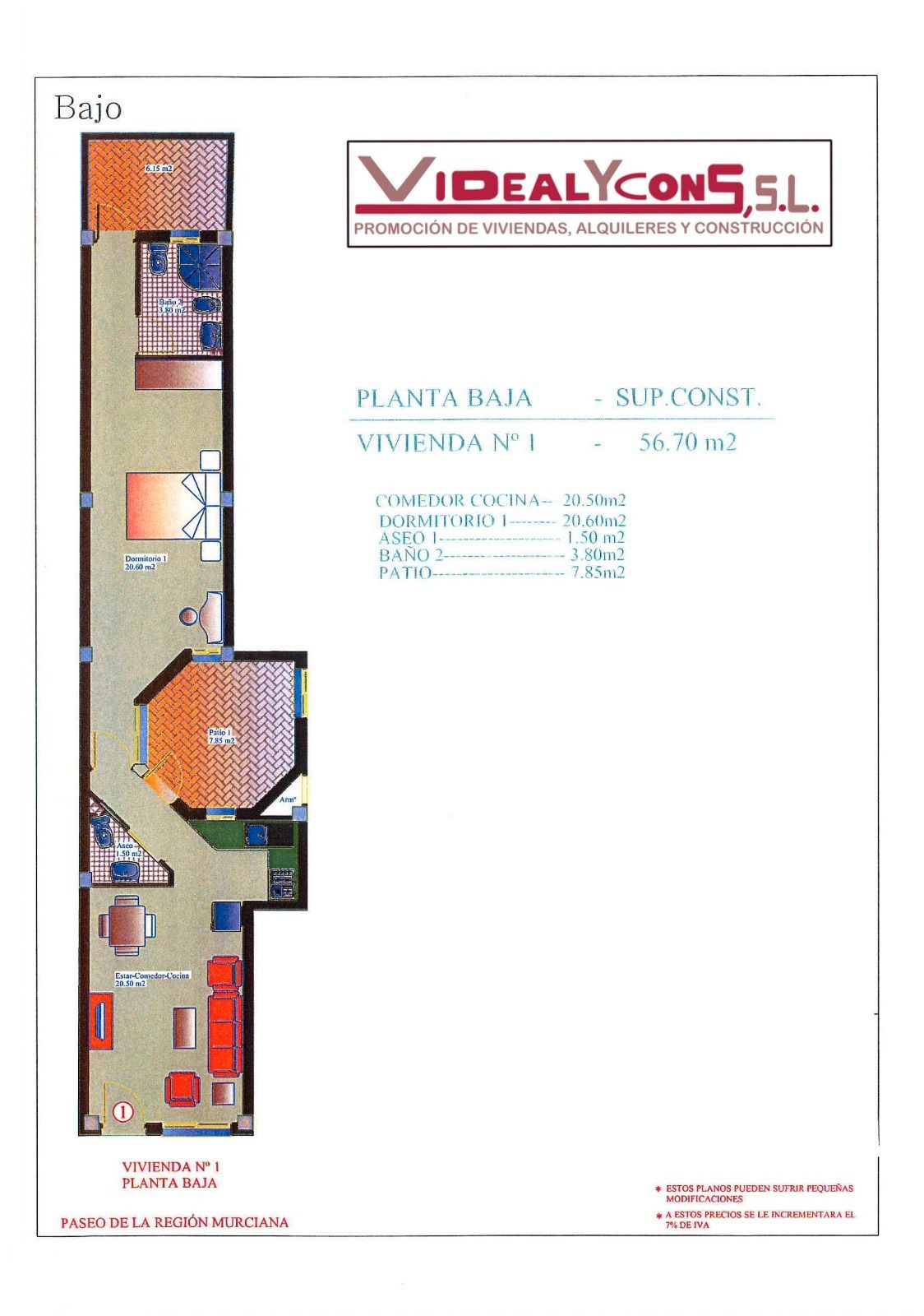 Flat for sale in  Murcia Capital  with Heating and Terrace