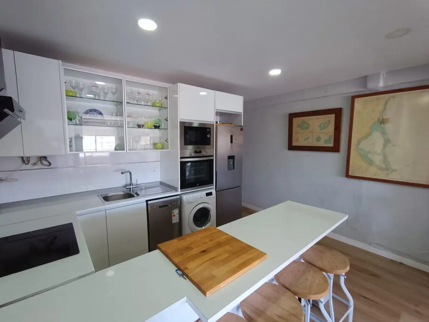 Kitchen of Flat for rent in Cartagena  with Furnished and Balcony