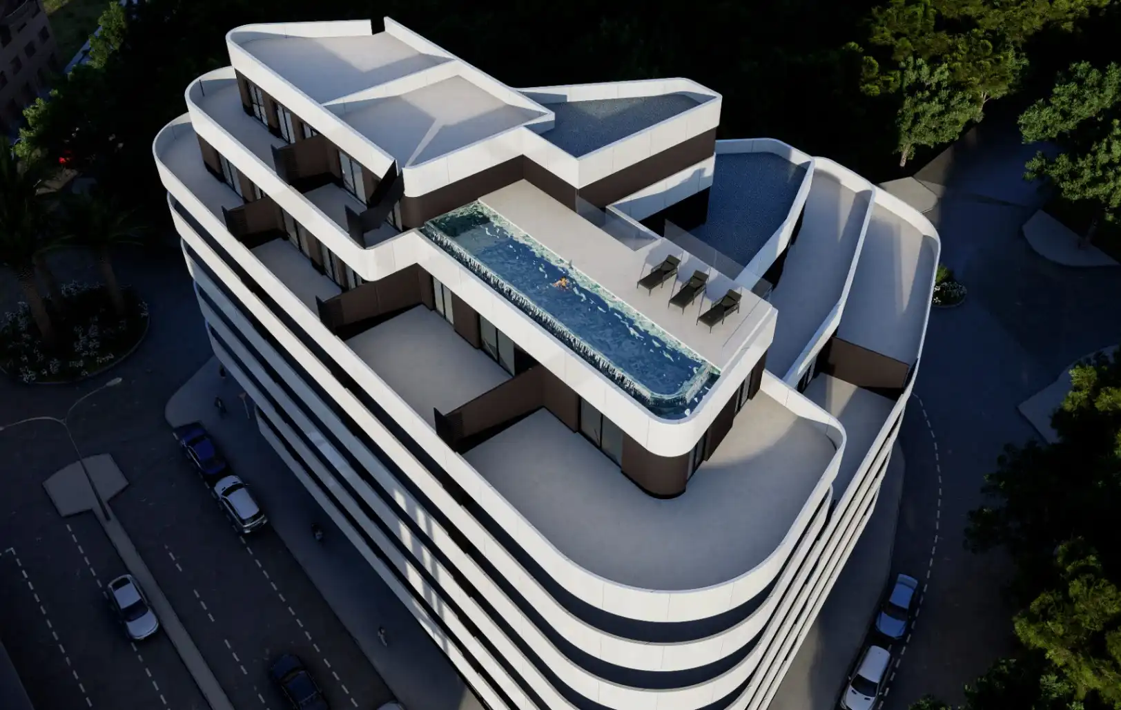 Piscina de Apartament en venda en Calpe / Calp amb Aire condicionat, Calefacció i Jardí privat
