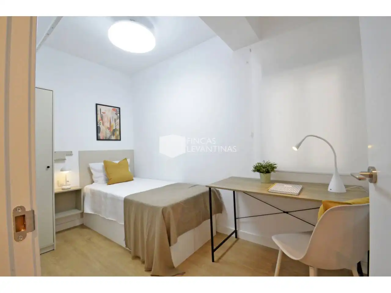 Schlafzimmer von Wohnung zur Miete in San Vicente del Raspeig / Sant Vicent del Raspeig mit Möbliert und Balkon