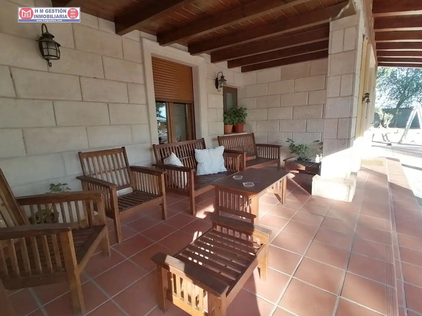 Terrasse von Country house zum Verkauf in Alcázar de San Juan mit Privatgarten, Schwimmbad und Möbliert
