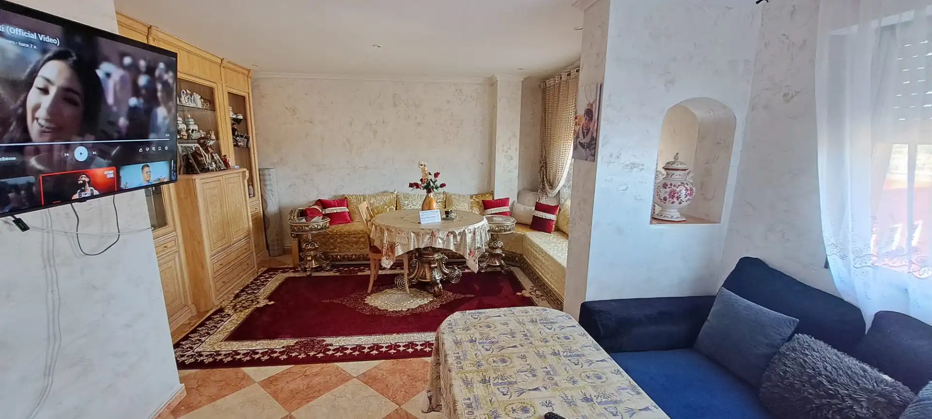 Living room of Flat for sale in La Font de la Figuera  with Air Conditioner, Heating and Terrace