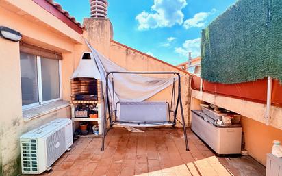 Terrace of Single-family semi-detached for sale in Pallejà  with Air Conditioner, Heating and Parquet flooring