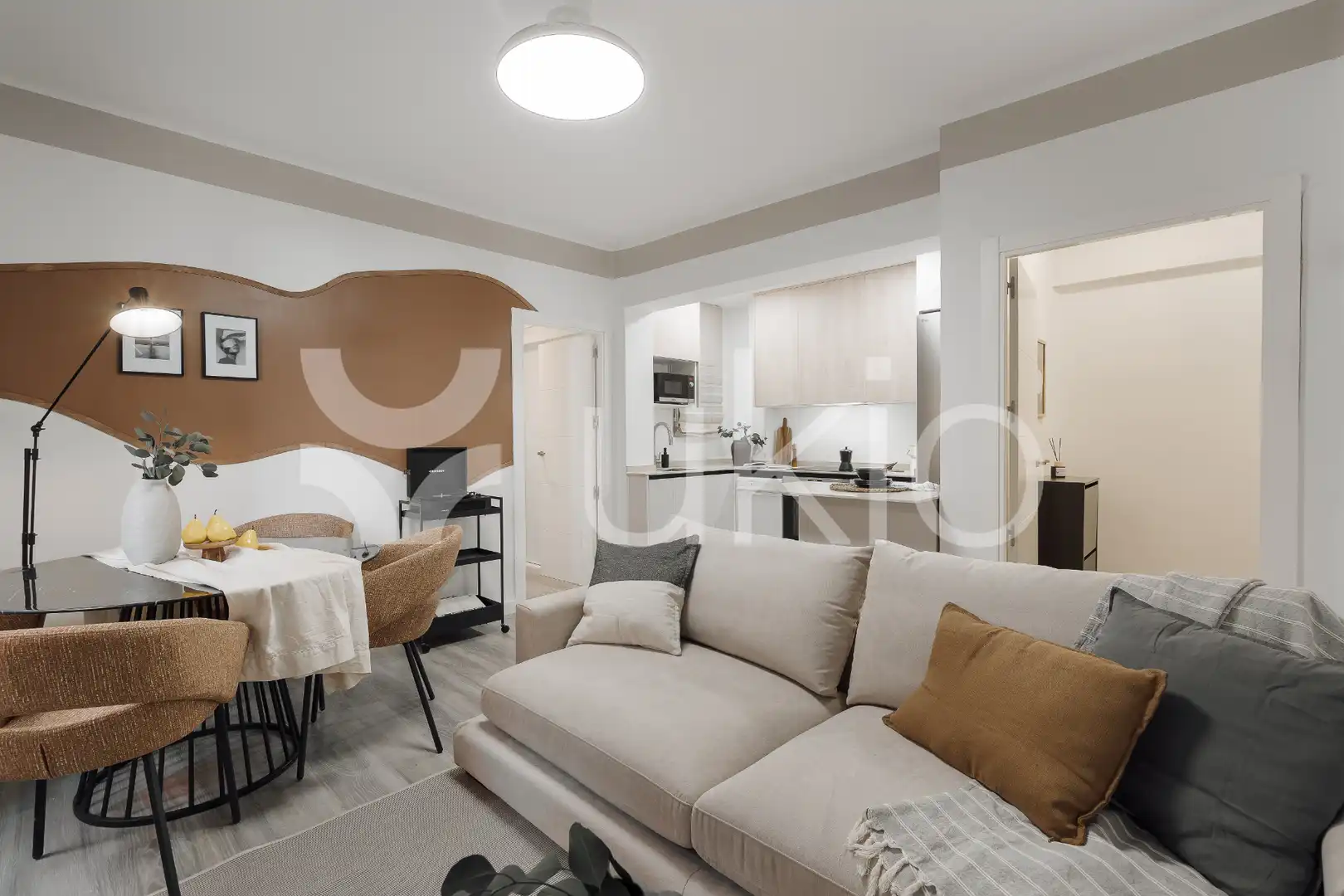 Living room of Apartments for rent in Madrid  with Air Conditioner, Heating and Furnished