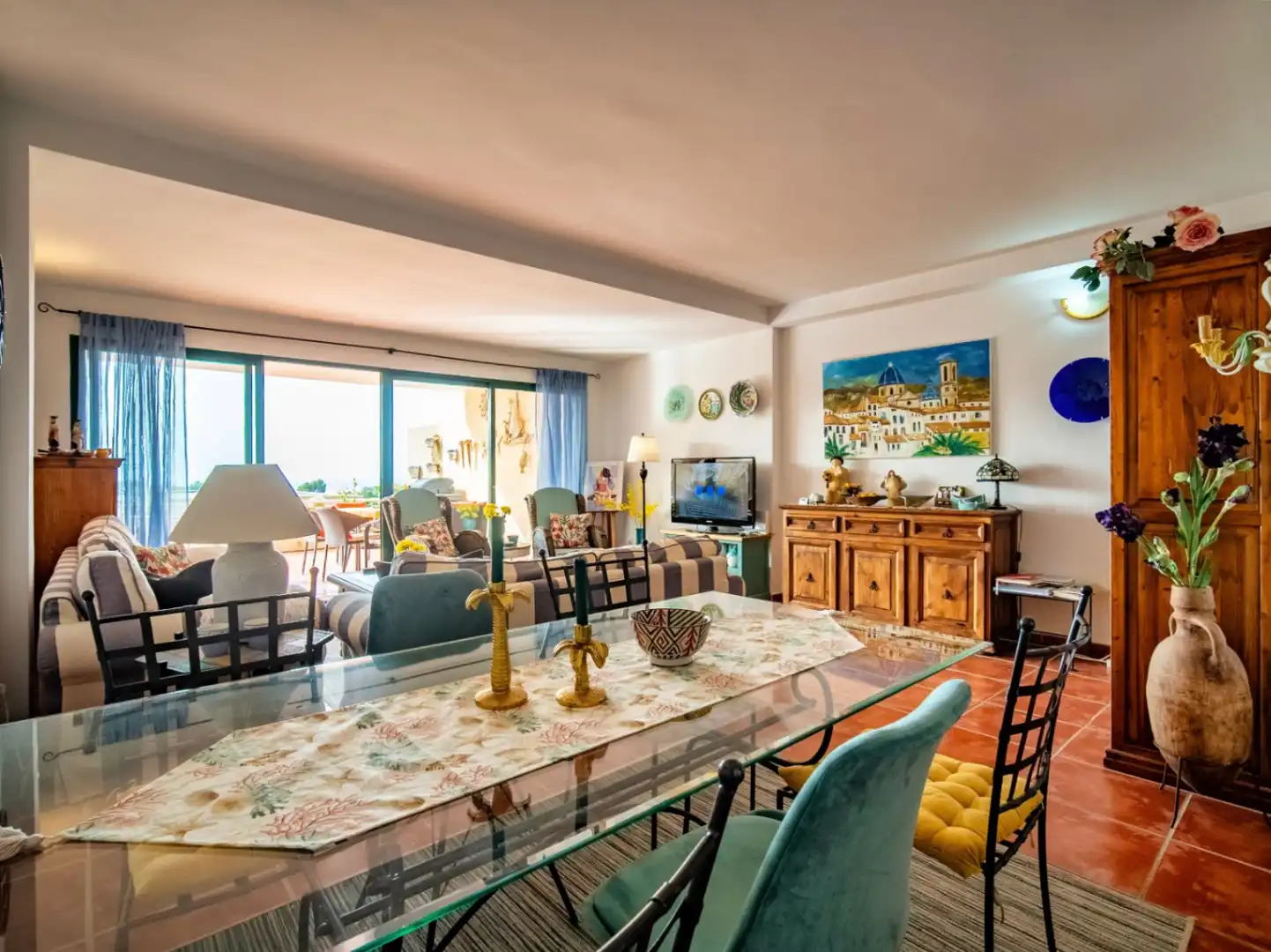 Comedor de Apartamento en venta en Altea con Aire acondicionado, Calefacción y Jardín privado