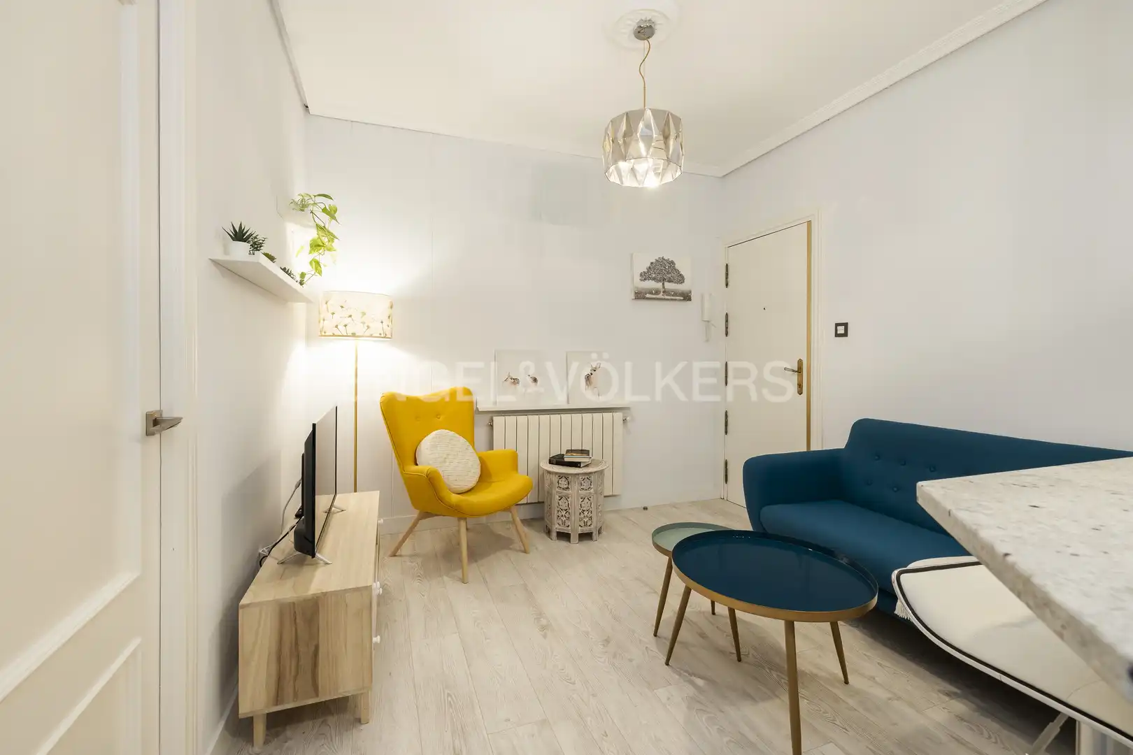 Sala de estar de Piso de alquiler en Madrid con Aire acondicionado, Calefacción y Amueblado