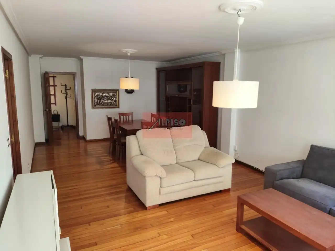Sala d'estar de Pis de lloguer en Ourense Capital  amb Calefacció, Parquet i Traster