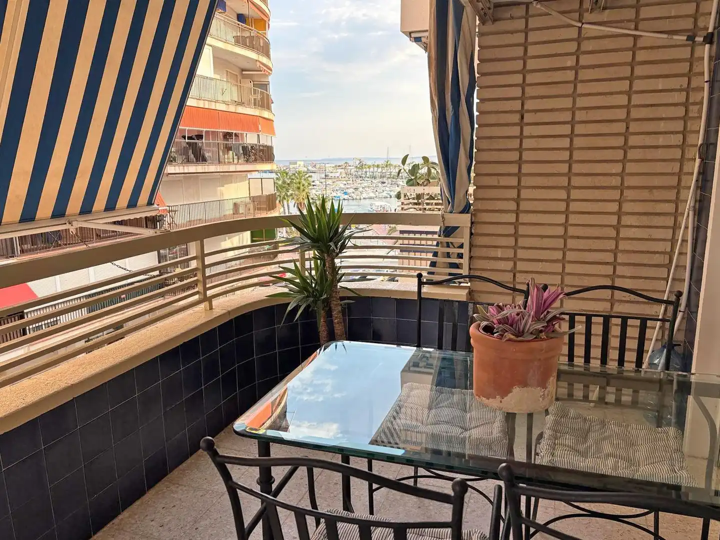 Terrace of Flat for rent in Santa Pola  with Heating, Terrace and Furnished