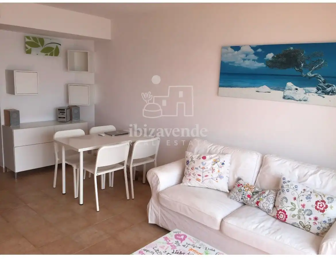Living room of Flat for sale in Santa Eulària des Riu  with Air Conditioner, Heating and Terrace