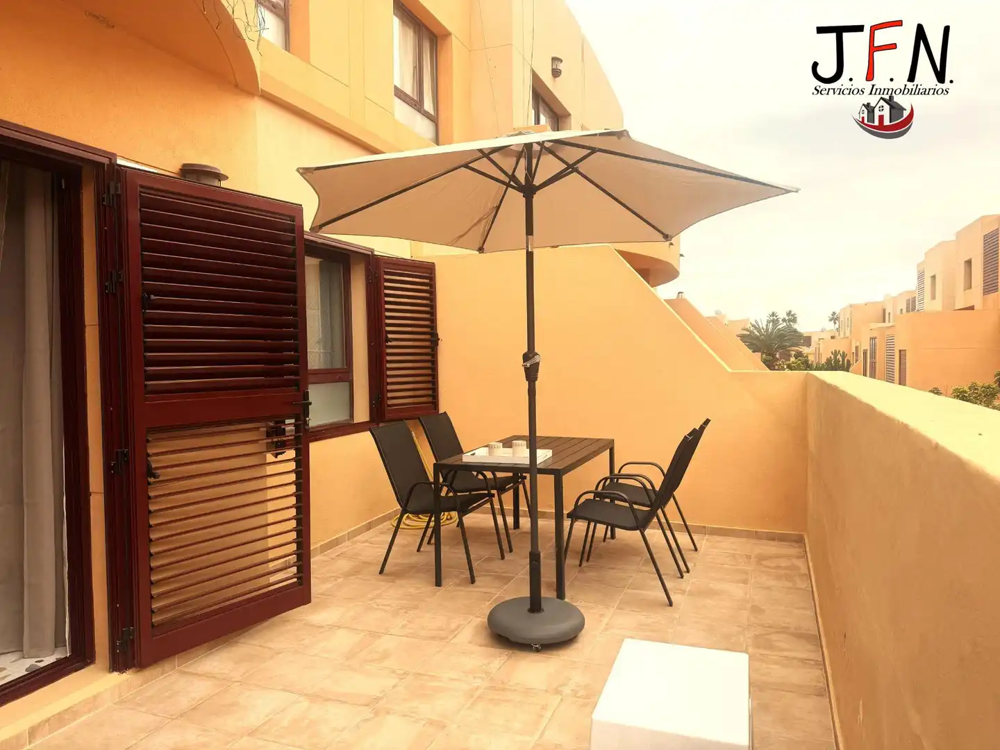 Terrace of Ground floor for rent in Antigua  with Furnished, Alarm and Community pool
