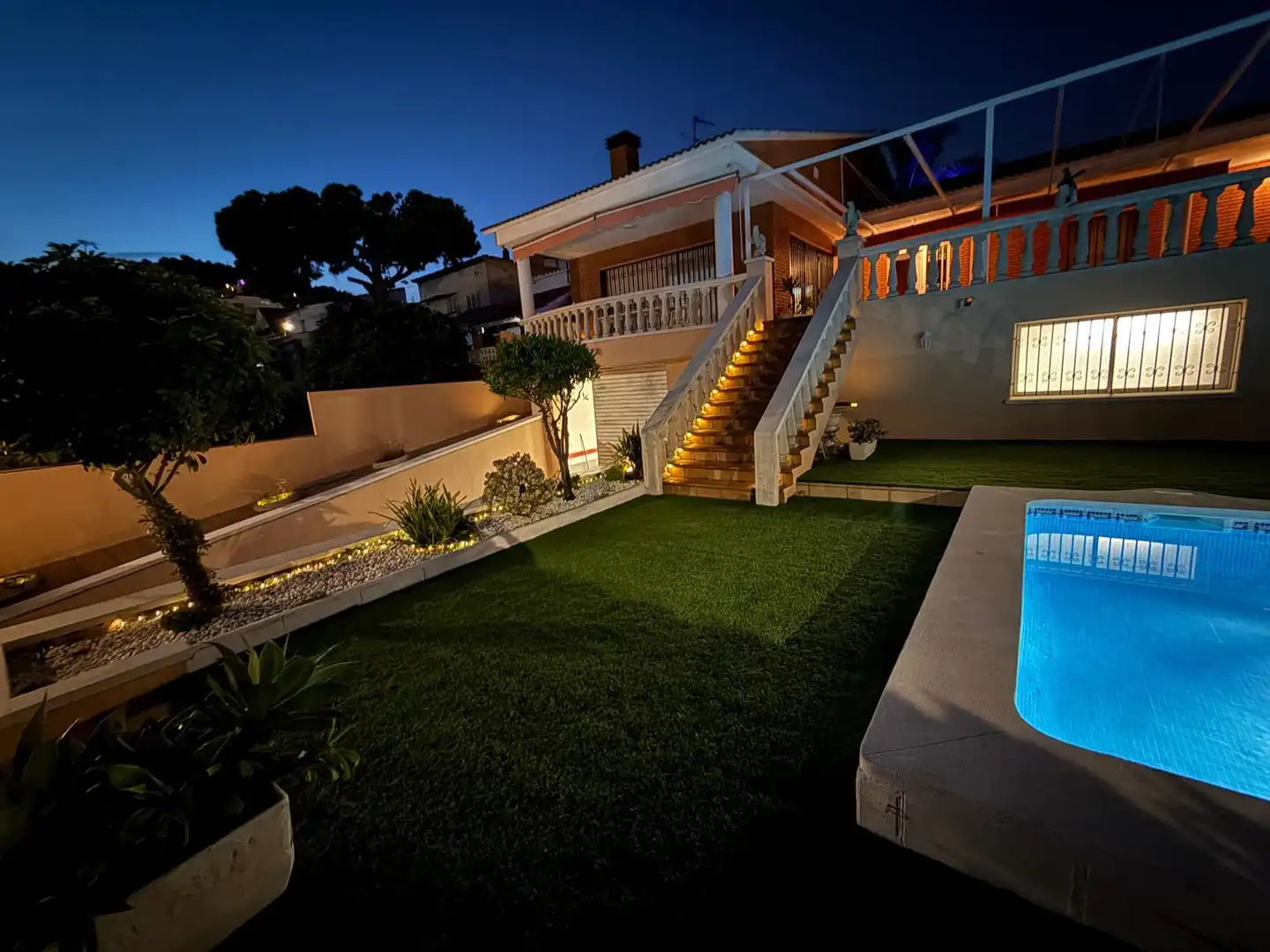 Terrasse von Haus oder Chalet zur Miete in Viladecans mit Klimaanlage, Heizung und Privatgarten