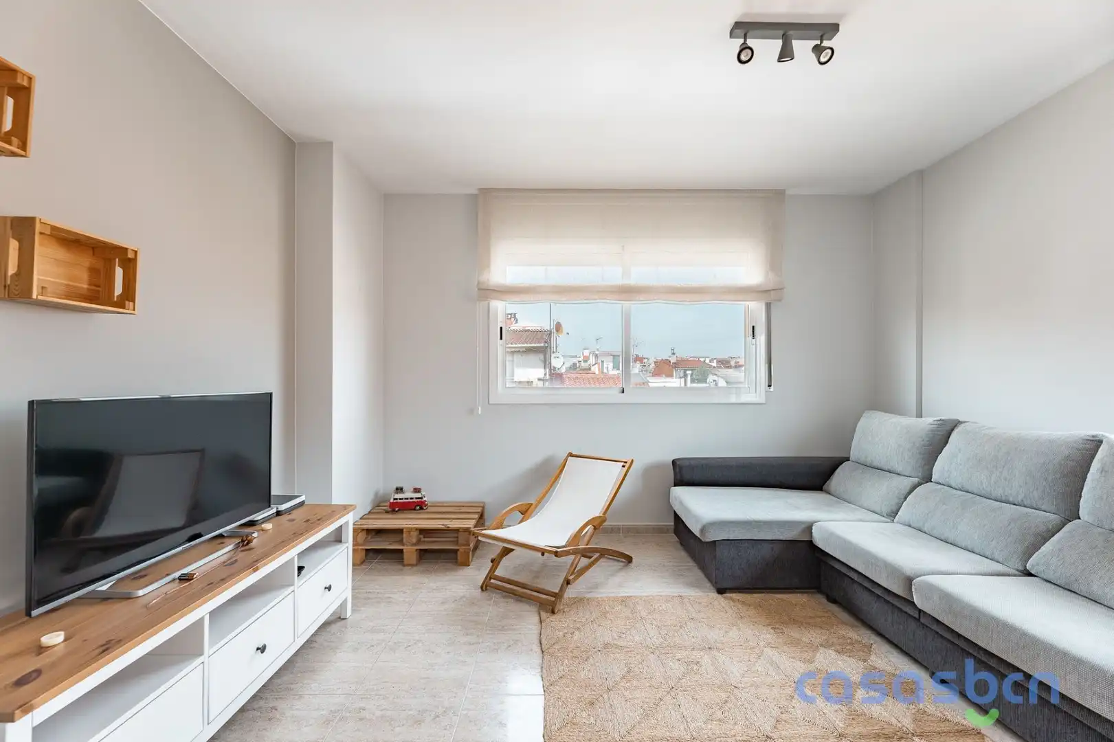 Living room of Flat for sale in Terrassa  with Air Conditioner and Heating