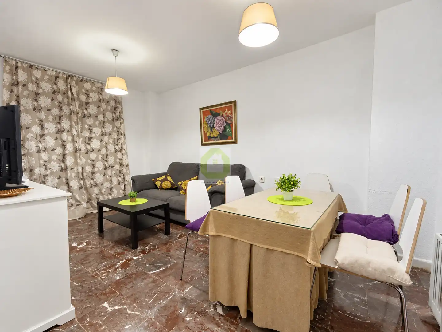 Living room of Flat for share in San Antón