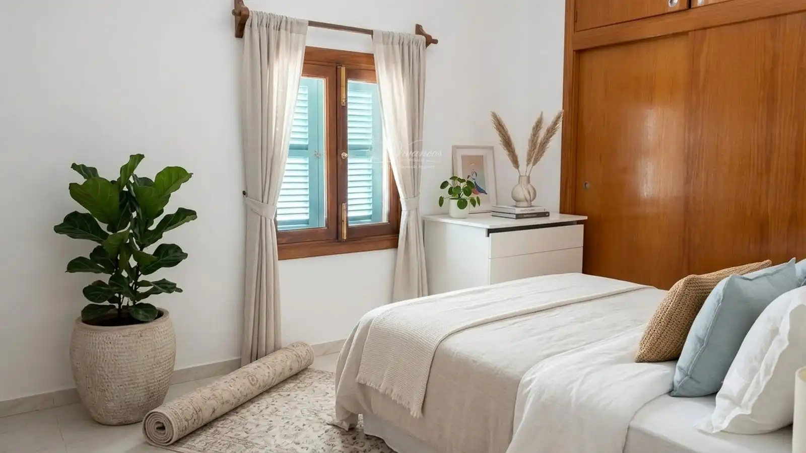 Bedroom of Houses for rent in Santa Eugènia  with Air Conditioner and Swimming Pool