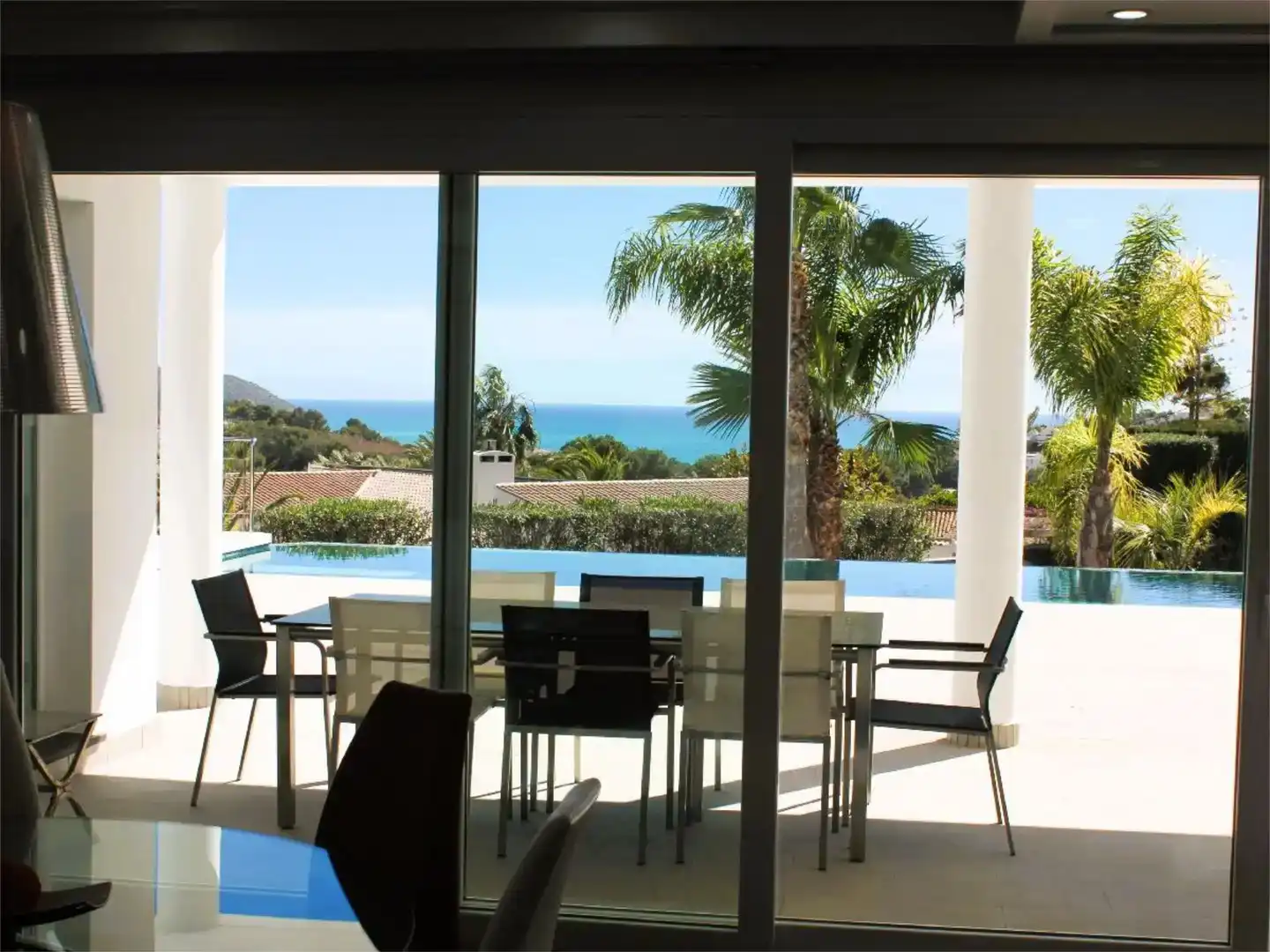 Terrassa de Casa o xalet en venda en Moraira amb Aire condicionat, Piscina i Balcó