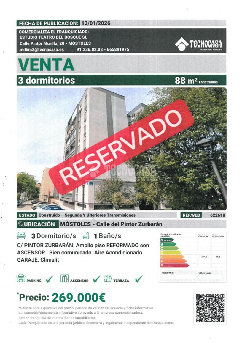 Exterior view of Flat for sale in Móstoles  with Air Conditioner, Heating and Terrace