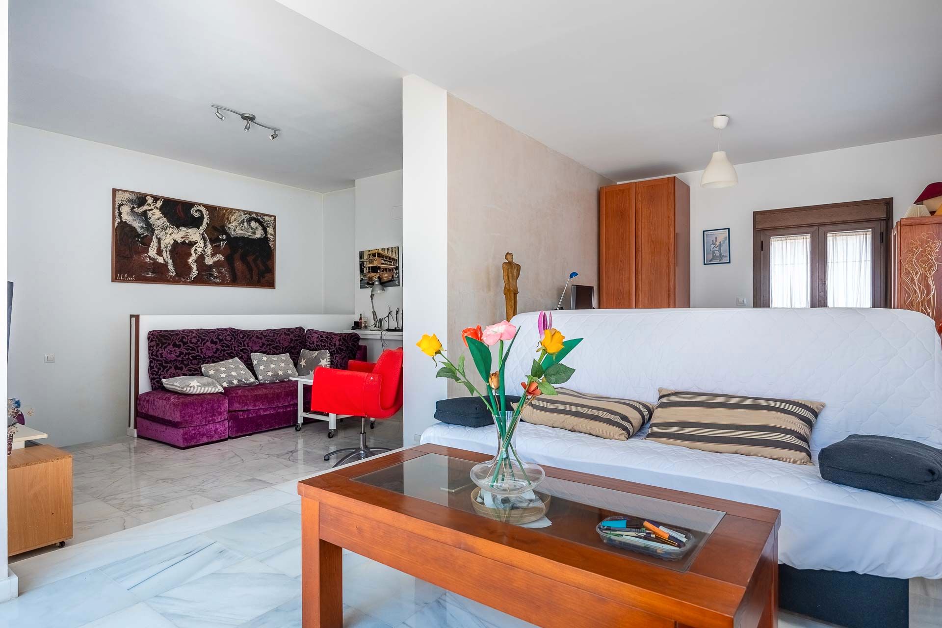 Sala d'estar de Pis en venda en  Sevilla Capital amb Terrassa