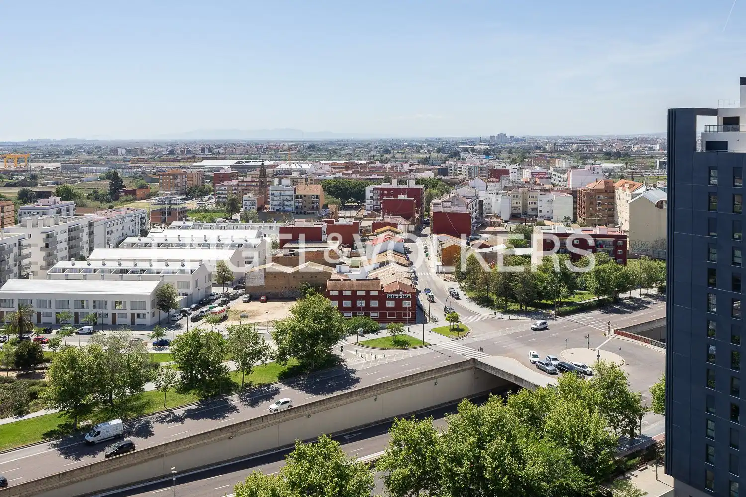 Vista exterior de Ático de alquiler en Valencia con Aire acondicionado, Calefacción y Trastero