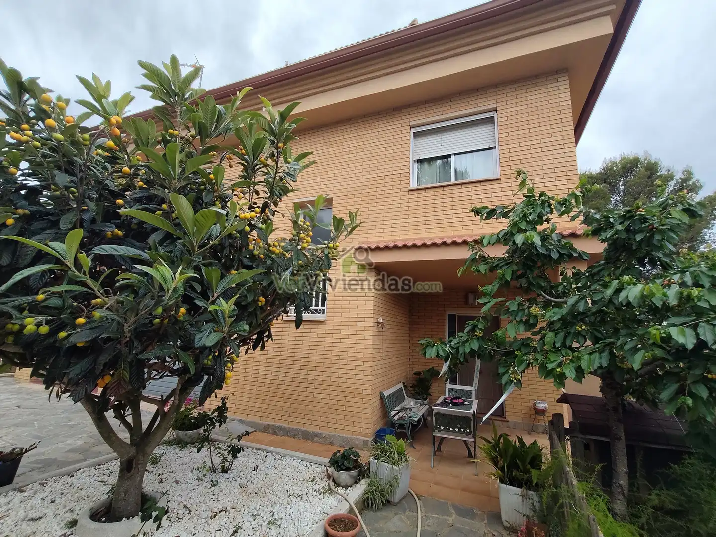 Vista exterior de Casa o xalet en venda en Masquefa amb Calefacció, Jardí privat i Terrassa