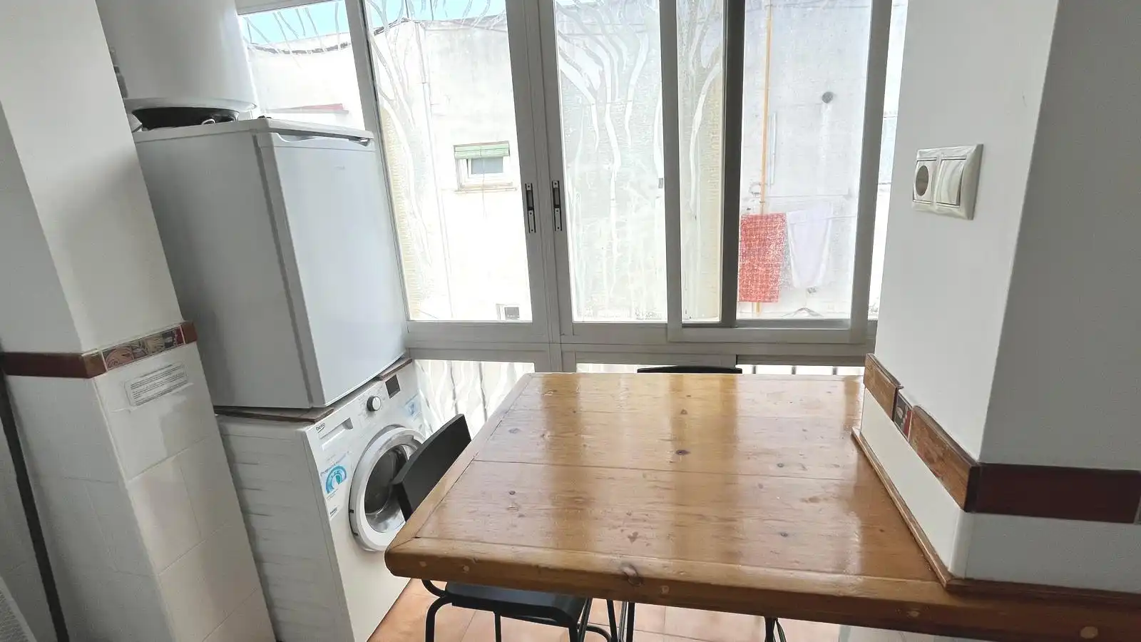 Balcony of Flat for rent in Valencia  with Furnished, Oven and Washing machine