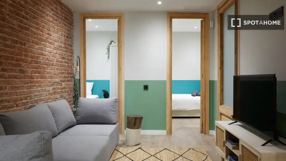 Habitación de Piso de alquiler en Barcelona con Aire acondicionado, Calefacción y Amueblado