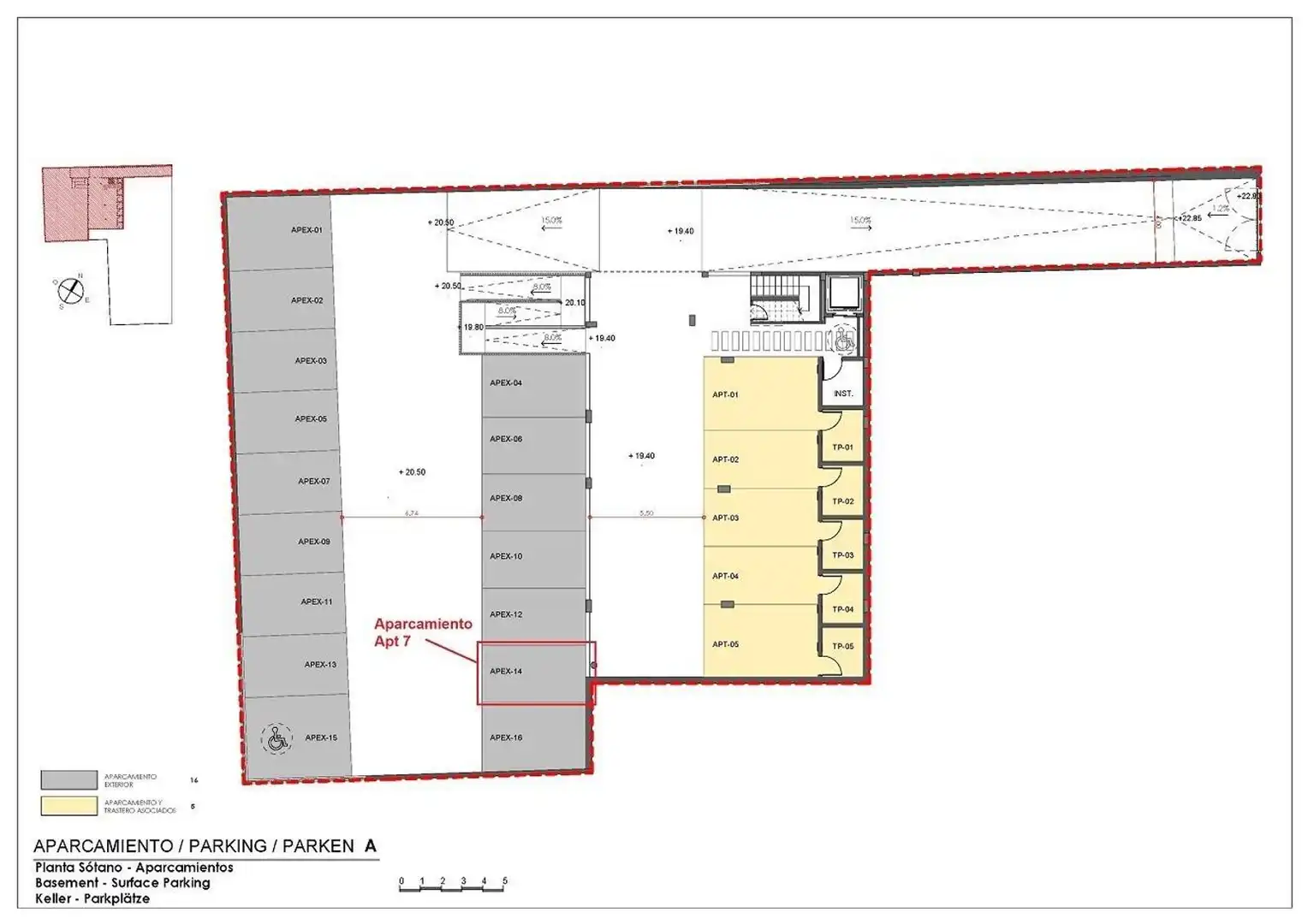 Aparcament de Apartament en venda en Cala Ratjada