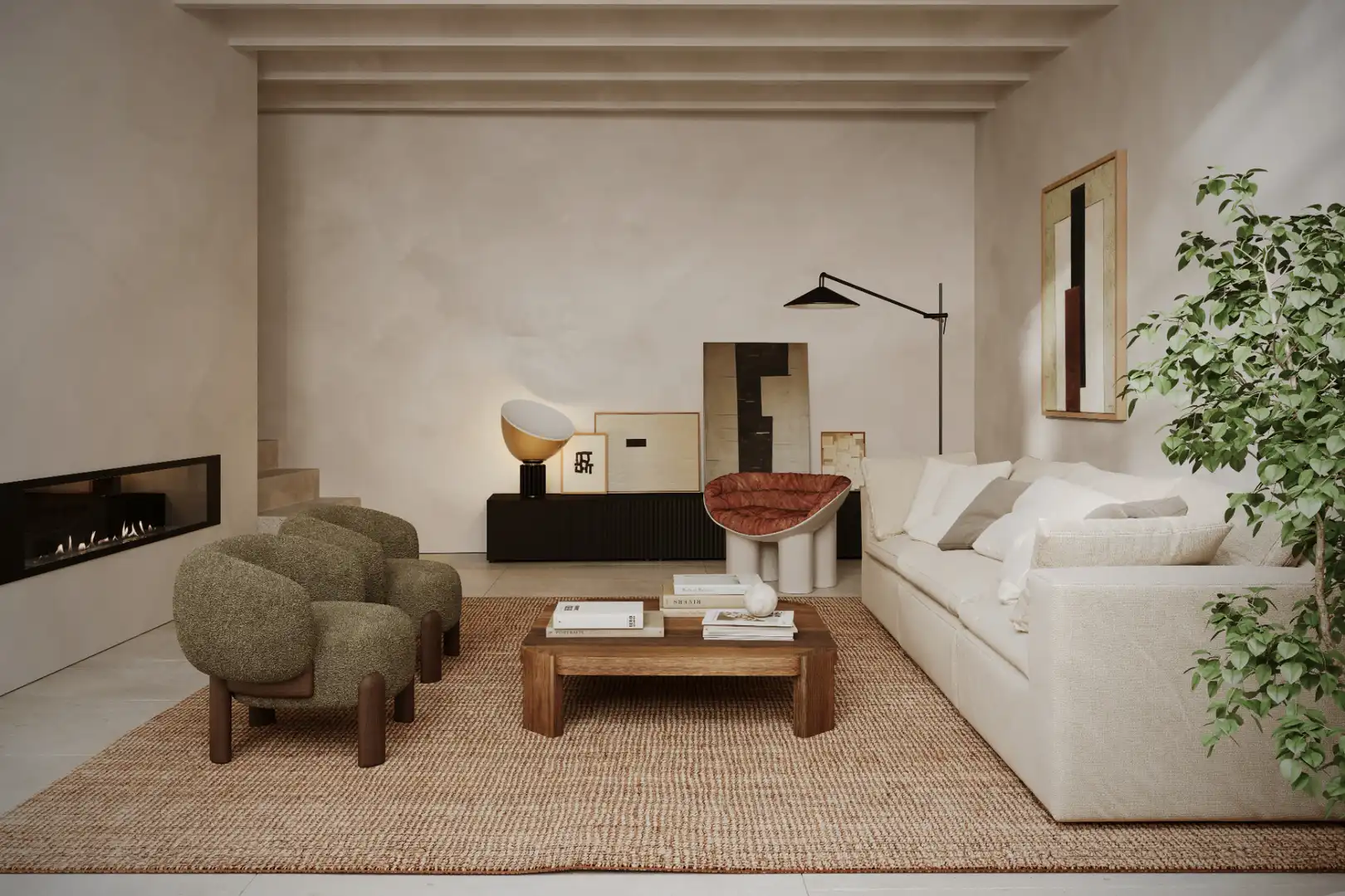 Wohnzimmer von Erdgeschoss zum Verkauf in  Palma de Mallorca mit Klimaanlage, Heizung und Terrasse