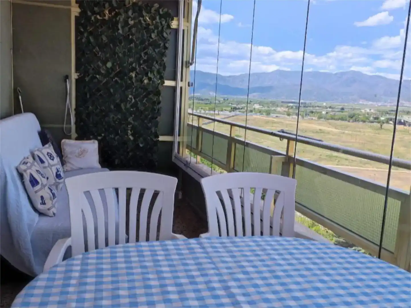 Terrasse von Wohnung zur Miete in Cullera mit Schwimmbad und Balkon